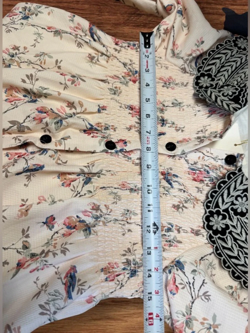 NWT Bonjour Long Vintage Style Bird Print SZ 8